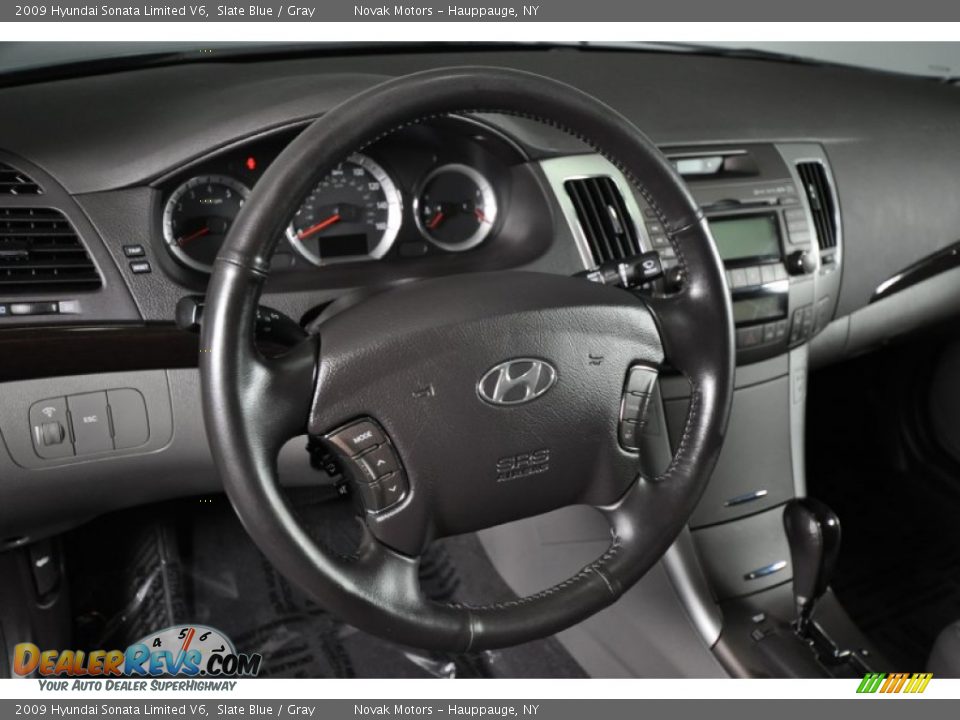 2009 Hyundai Sonata Limited V6 Slate Blue / Gray Photo #31