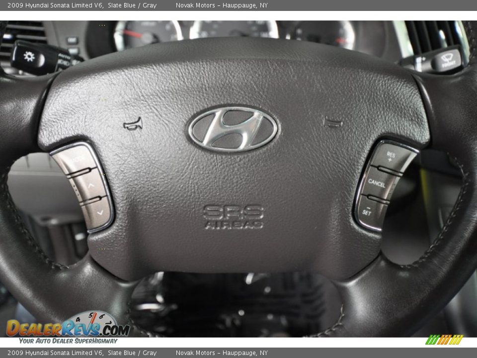 2009 Hyundai Sonata Limited V6 Slate Blue / Gray Photo #32