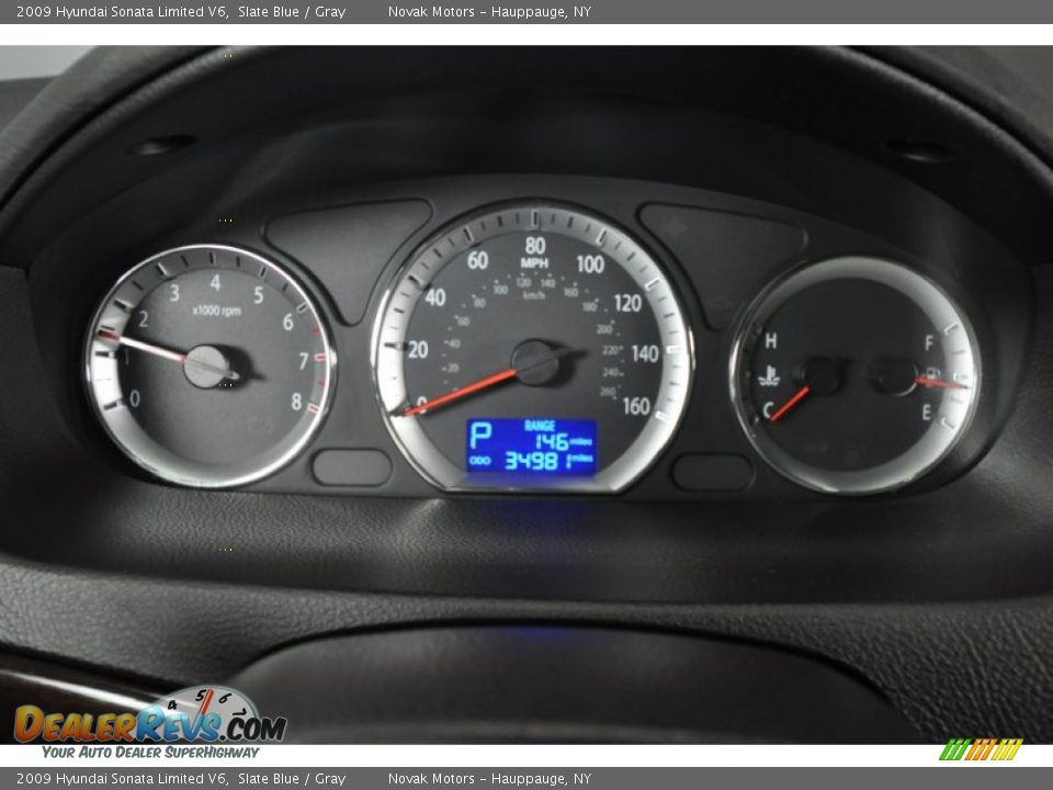 2009 Hyundai Sonata Limited V6 Slate Blue / Gray Photo #33