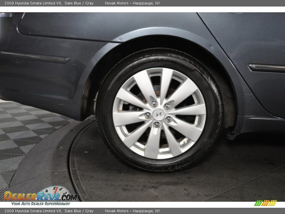 2009 Hyundai Sonata Limited V6 Slate Blue / Gray Photo #36