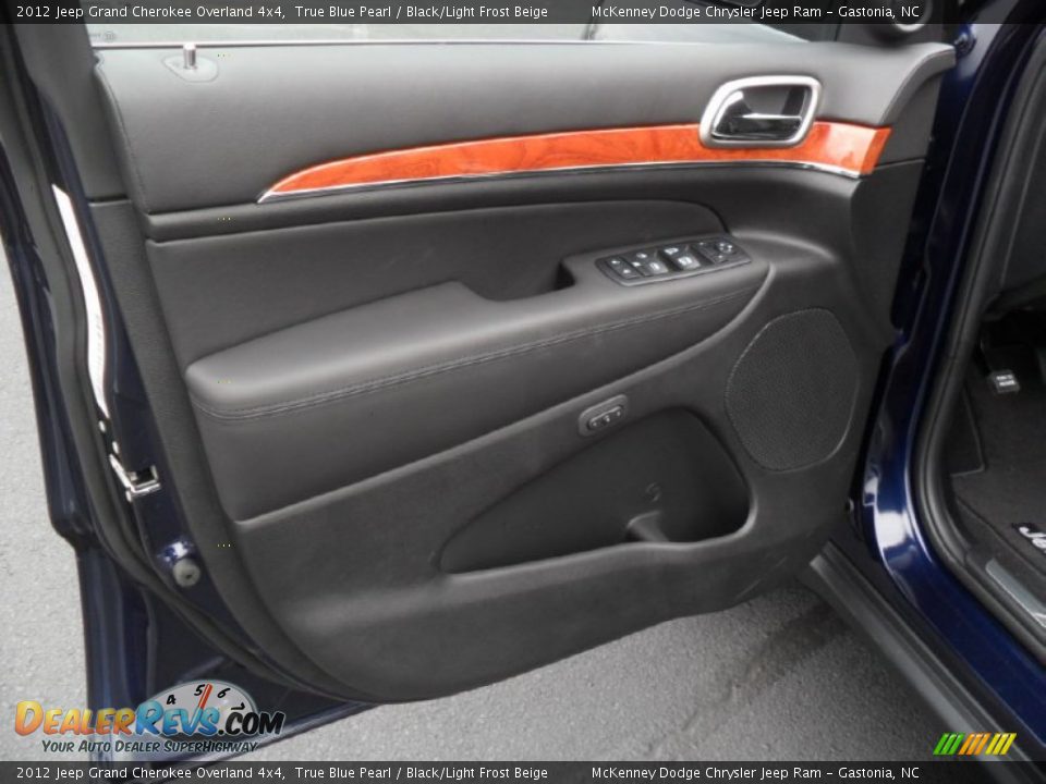 2012 Jeep Grand Cherokee Overland 4x4 True Blue Pearl / Black/Light Frost Beige Photo #8