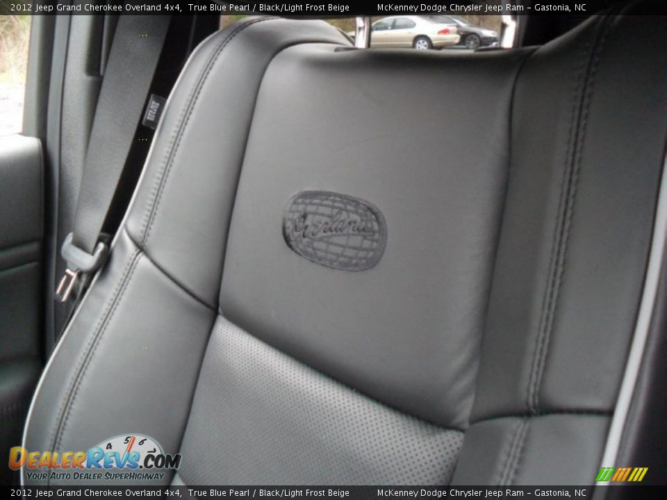2012 Jeep Grand Cherokee Overland 4x4 True Blue Pearl / Black/Light Frost Beige Photo #9