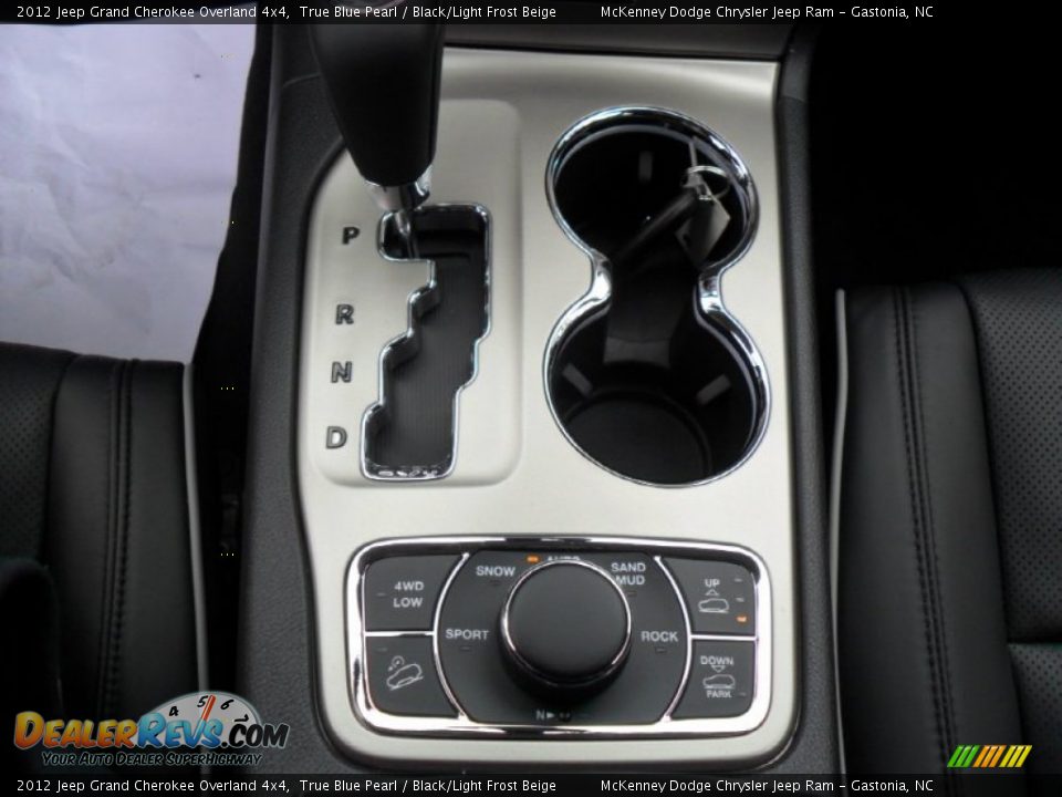 2012 Jeep Grand Cherokee Overland 4x4 True Blue Pearl / Black/Light Frost Beige Photo #10