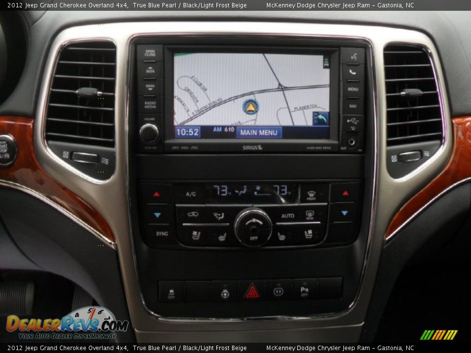 2012 Jeep Grand Cherokee Overland 4x4 True Blue Pearl / Black/Light Frost Beige Photo #11