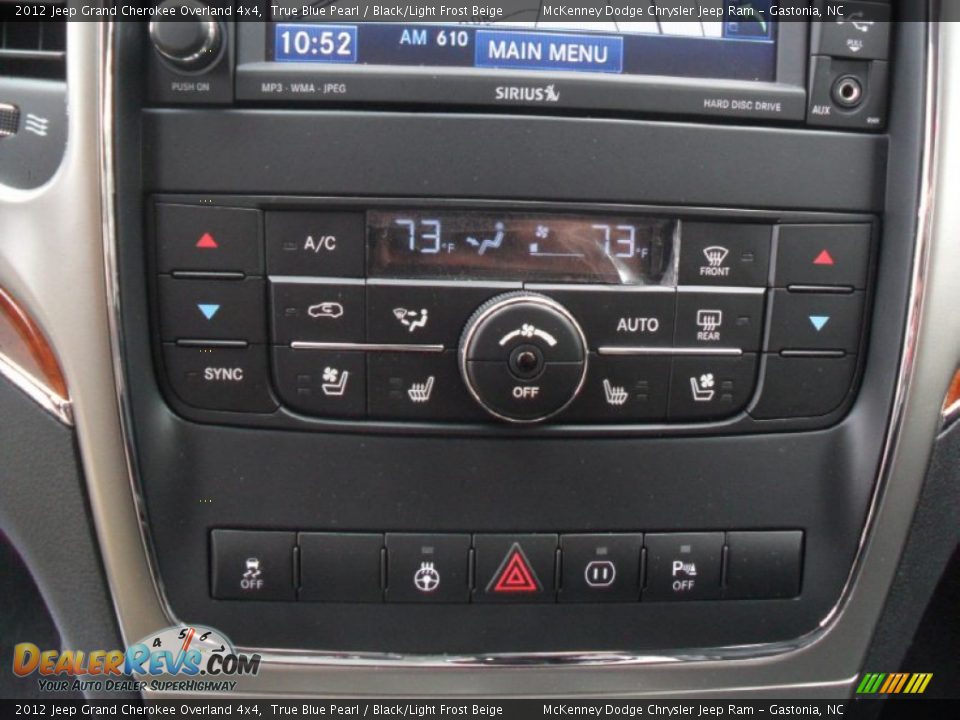 2012 Jeep Grand Cherokee Overland 4x4 True Blue Pearl / Black/Light Frost Beige Photo #12