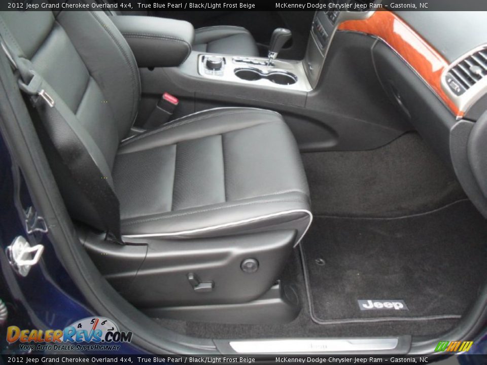 2012 Jeep Grand Cherokee Overland 4x4 True Blue Pearl / Black/Light Frost Beige Photo #22