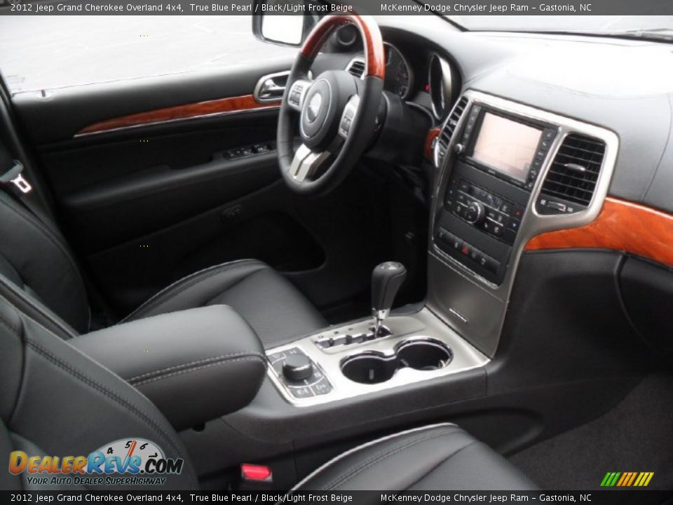 2012 Jeep Grand Cherokee Overland 4x4 True Blue Pearl / Black/Light Frost Beige Photo #23