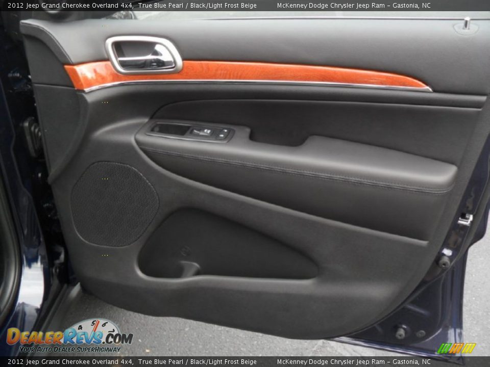 2012 Jeep Grand Cherokee Overland 4x4 True Blue Pearl / Black/Light Frost Beige Photo #24