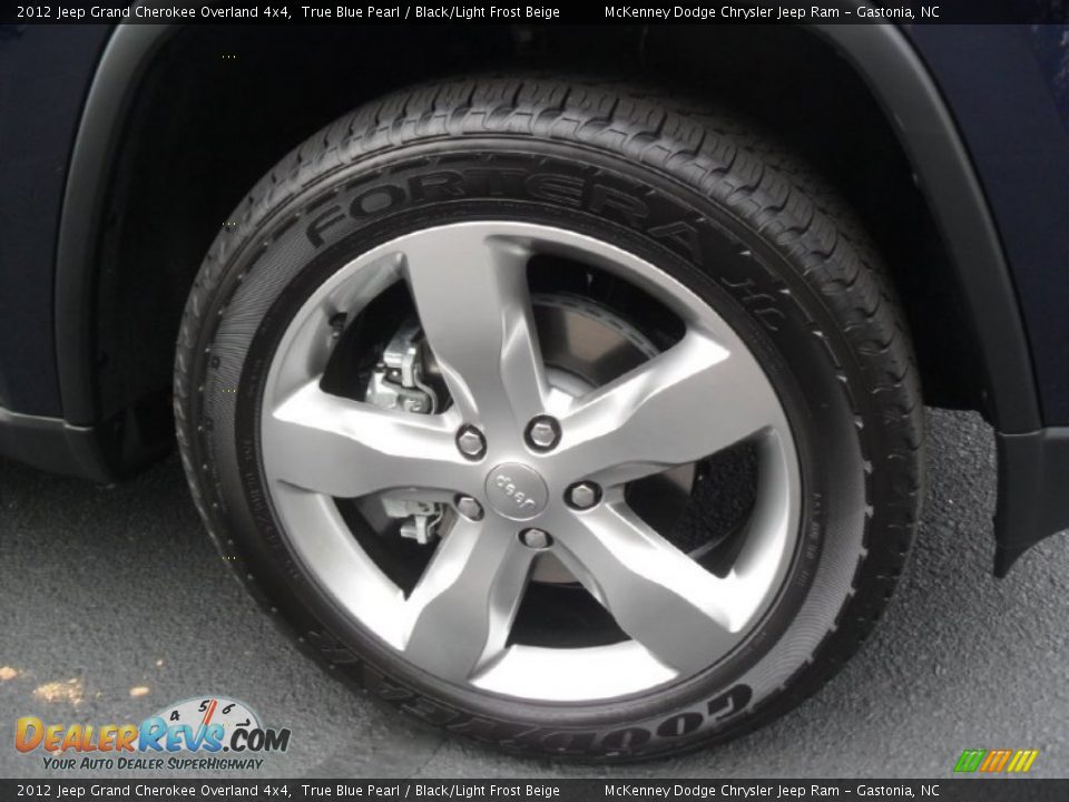 2012 Jeep Grand Cherokee Overland 4x4 True Blue Pearl / Black/Light Frost Beige Photo #26