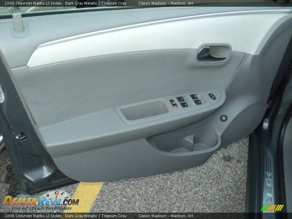 2008 Chevrolet Malibu LS Sedan Dark Gray Metallic / Titanium Gray Photo #6