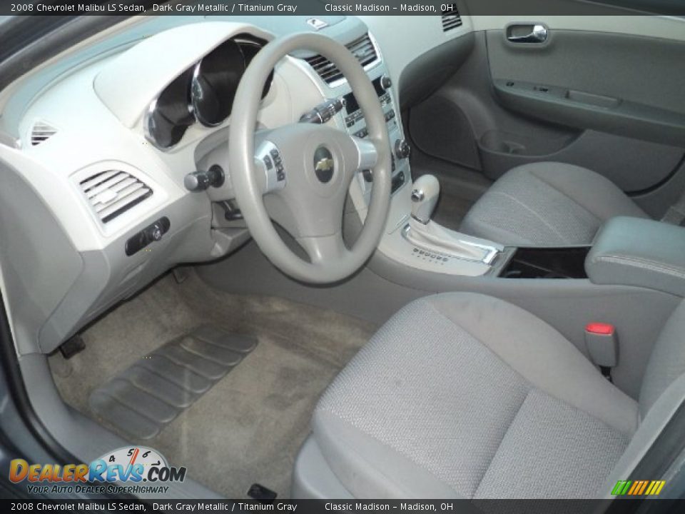 2008 Chevrolet Malibu LS Sedan Dark Gray Metallic / Titanium Gray Photo #7