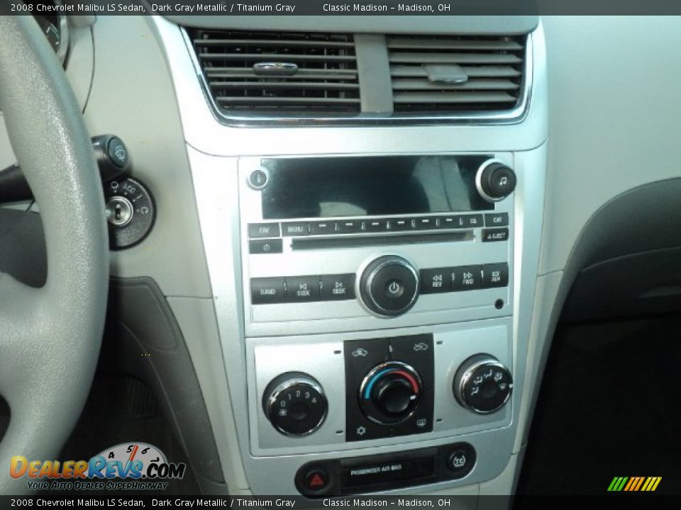 2008 Chevrolet Malibu LS Sedan Dark Gray Metallic / Titanium Gray Photo #9