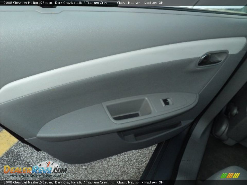 2008 Chevrolet Malibu LS Sedan Dark Gray Metallic / Titanium Gray Photo #11
