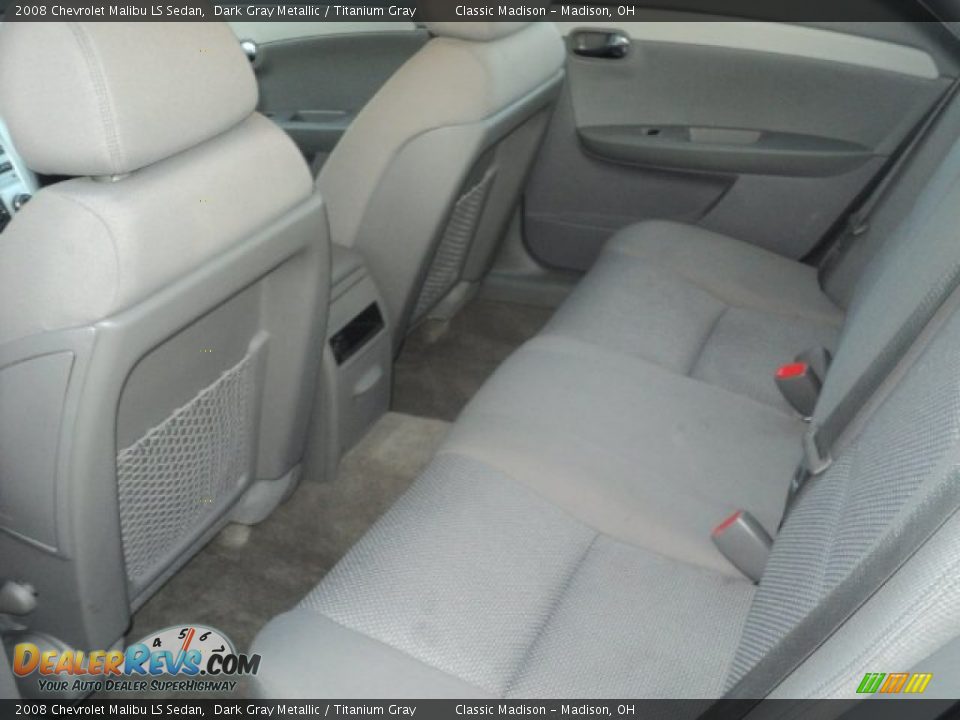 2008 Chevrolet Malibu LS Sedan Dark Gray Metallic / Titanium Gray Photo #12