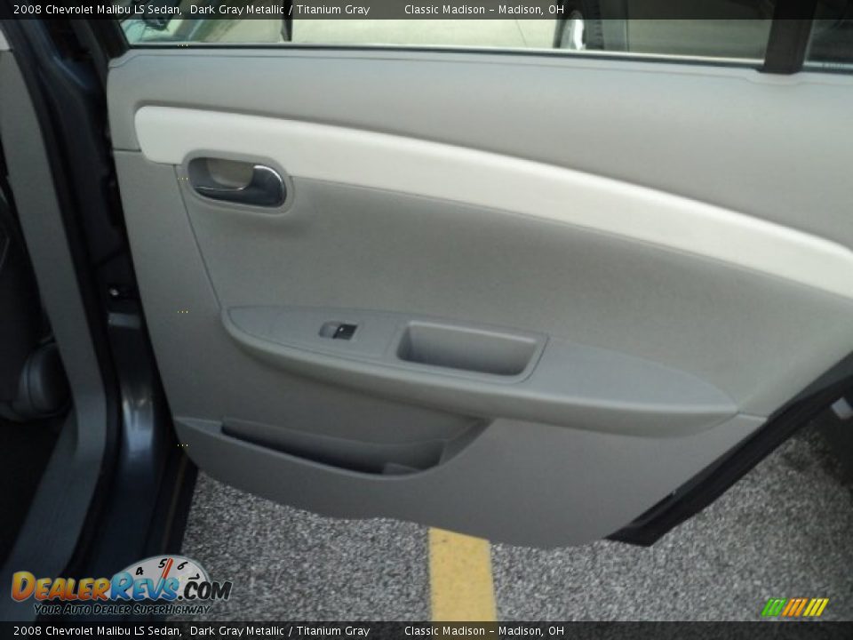 2008 Chevrolet Malibu LS Sedan Dark Gray Metallic / Titanium Gray Photo #14