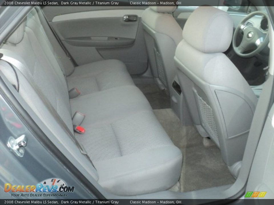 2008 Chevrolet Malibu LS Sedan Dark Gray Metallic / Titanium Gray Photo #15