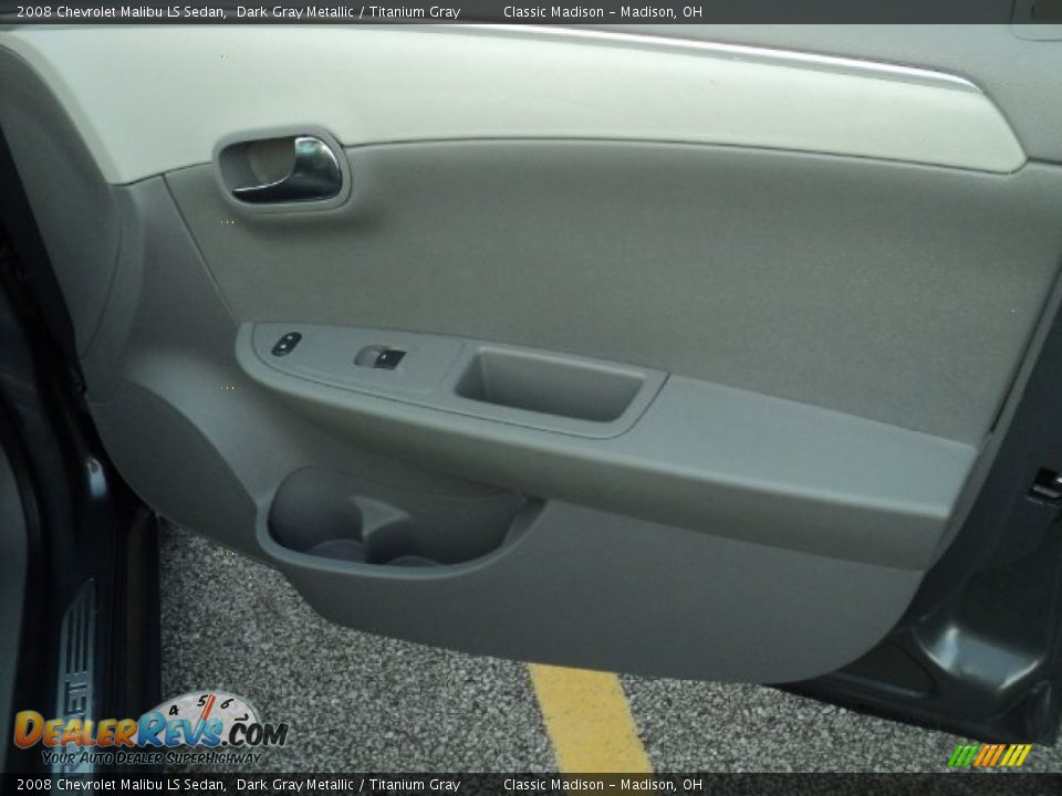 2008 Chevrolet Malibu LS Sedan Dark Gray Metallic / Titanium Gray Photo #16