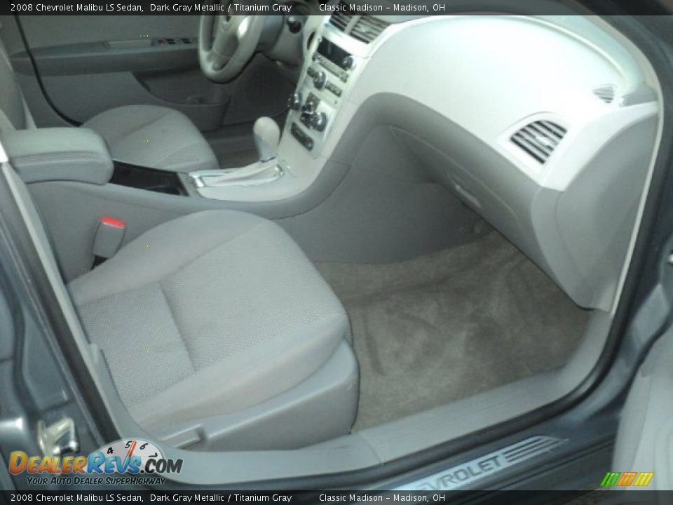 2008 Chevrolet Malibu LS Sedan Dark Gray Metallic / Titanium Gray Photo #17
