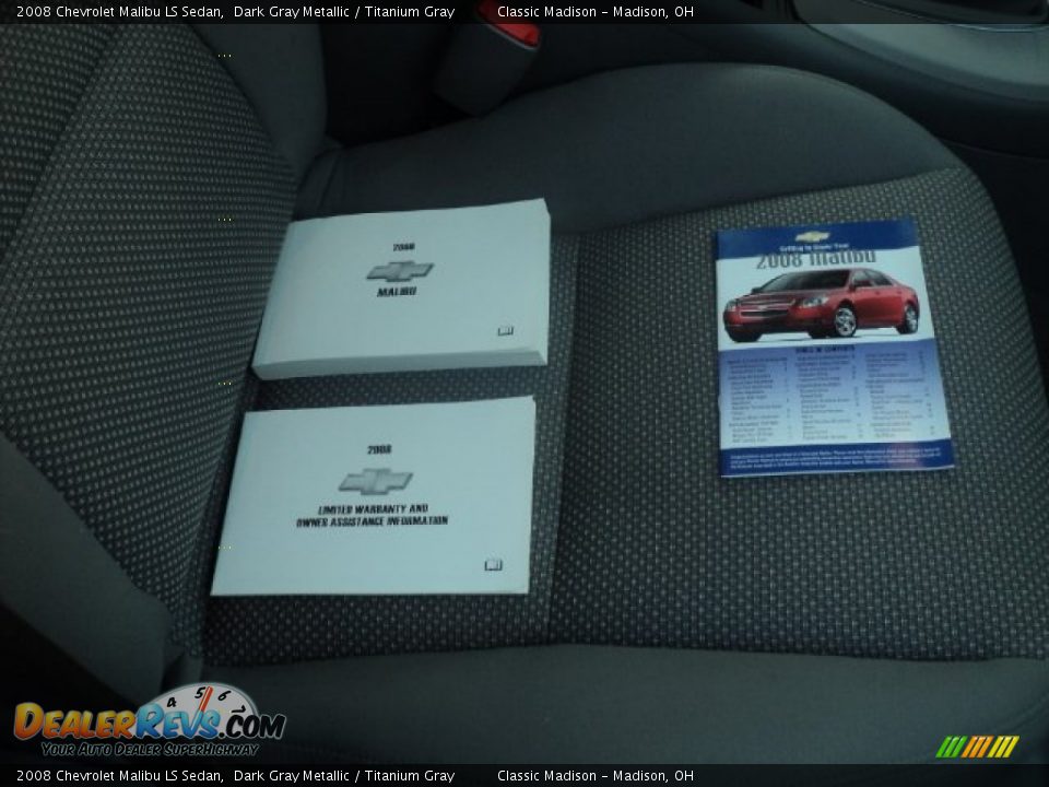 2008 Chevrolet Malibu LS Sedan Dark Gray Metallic / Titanium Gray Photo #18