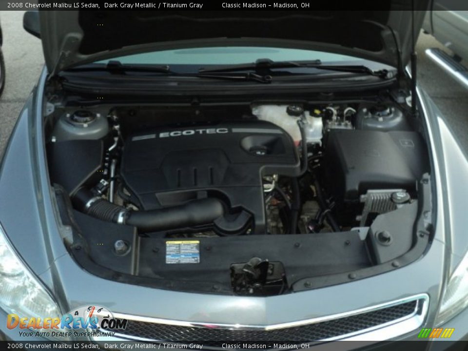 2008 Chevrolet Malibu LS Sedan Dark Gray Metallic / Titanium Gray Photo #19