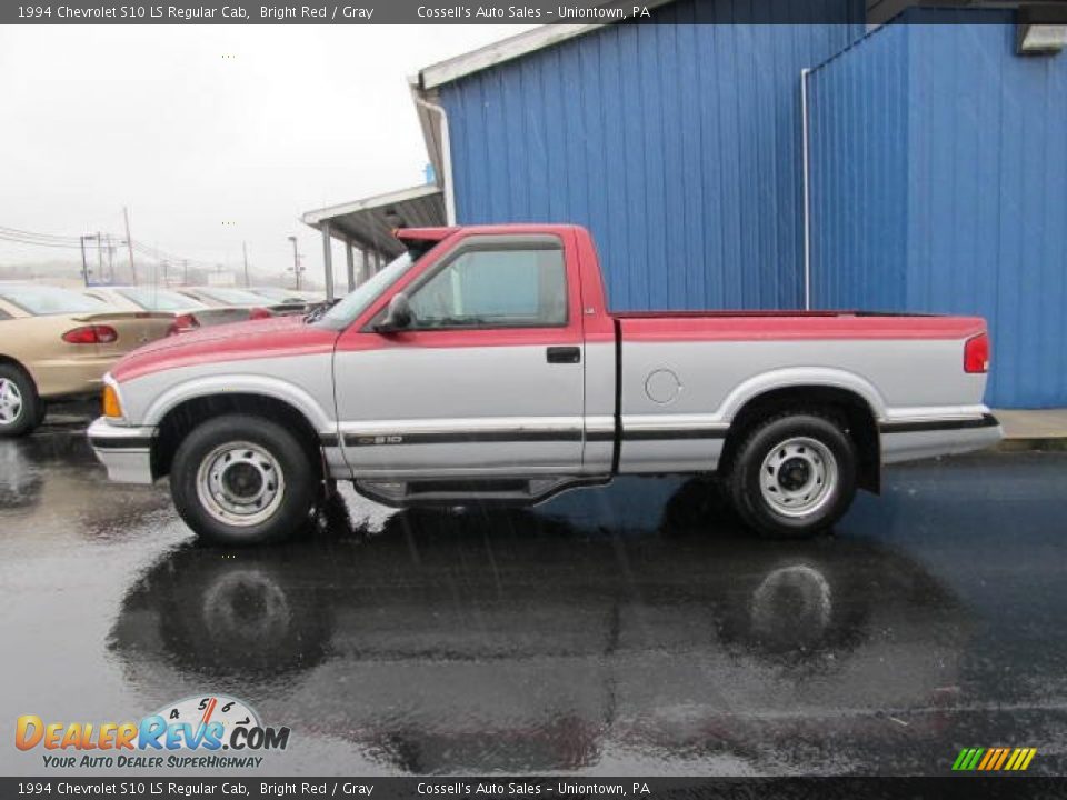 Bright Red 1994 Chevrolet S10 LS Regular Cab Photo #2