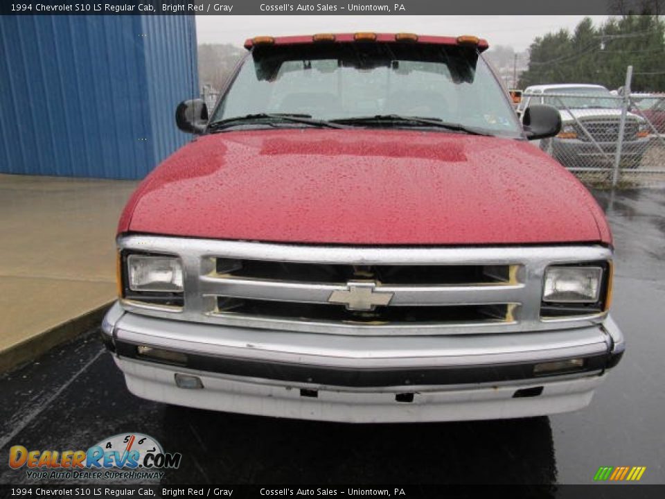 1994 Chevrolet S10 LS Regular Cab Bright Red / Gray Photo #6