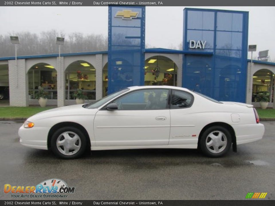 2002 Chevrolet Monte Carlo SS White / Ebony Photo #2
