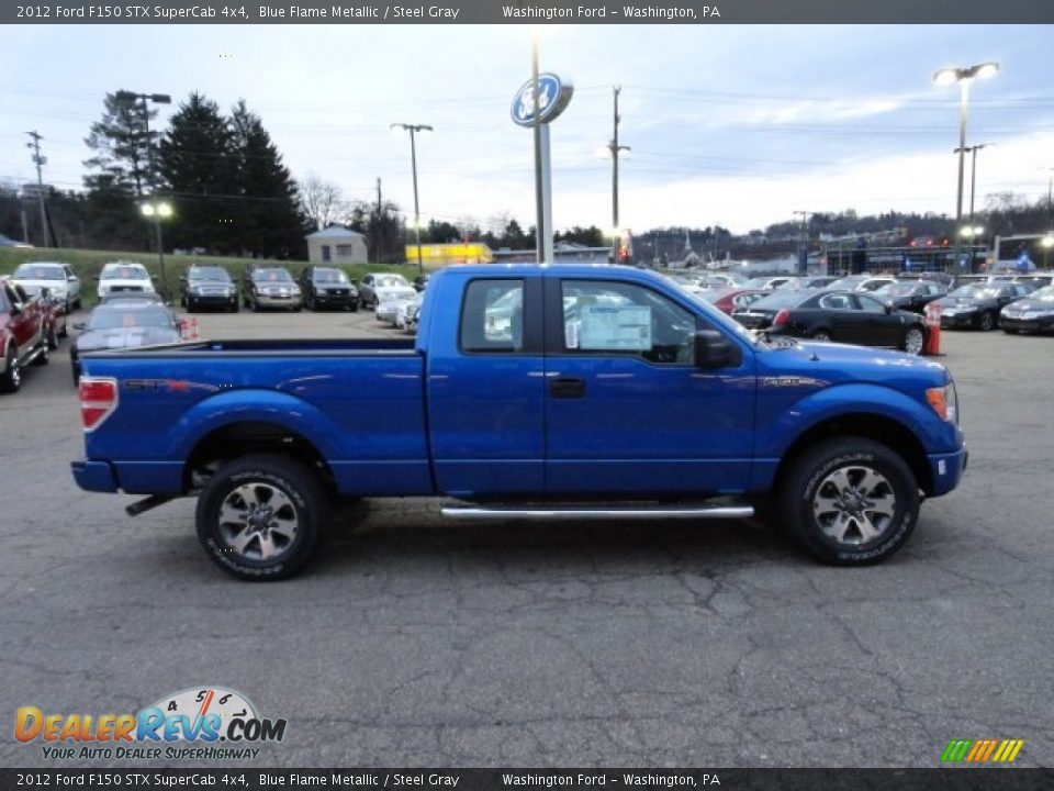 Blue Flame Metallic 2012 Ford F150 STX SuperCab 4x4 Photo #5