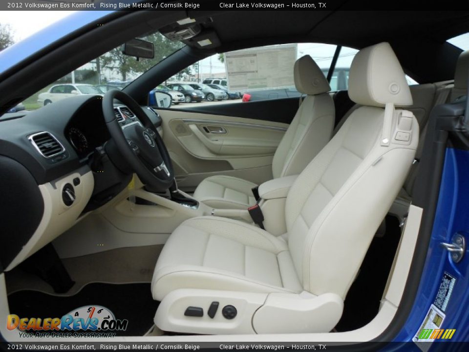Cornsilk Beige Interior - 2012 Volkswagen Eos Komfort Photo #11