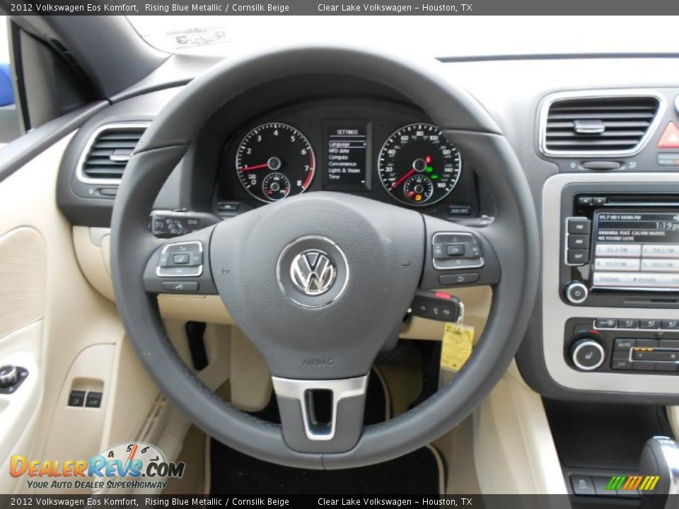 2012 Volkswagen Eos Komfort Steering Wheel Photo #16
