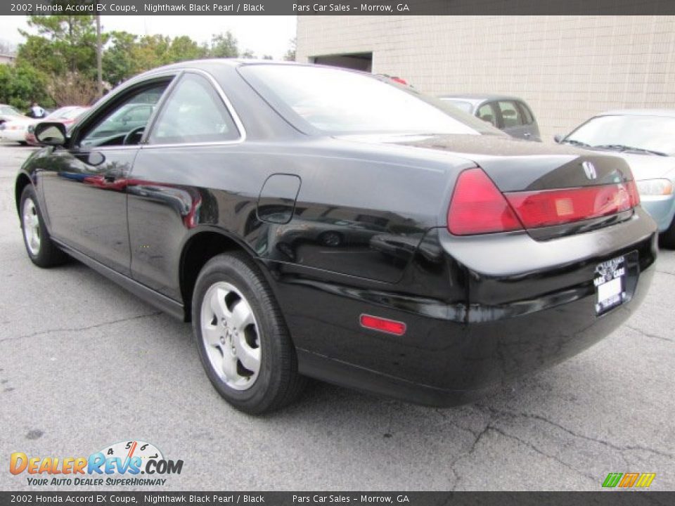 2002 Honda Accord EX Coupe Nighthawk Black Pearl / Black Photo #2