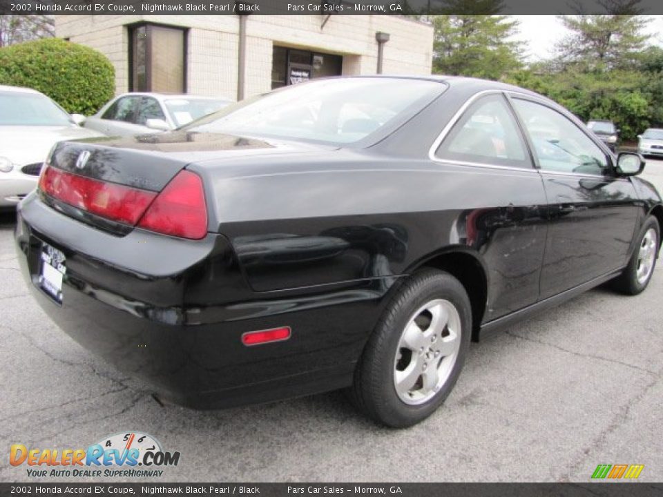 2002 Honda Accord EX Coupe Nighthawk Black Pearl / Black Photo #3