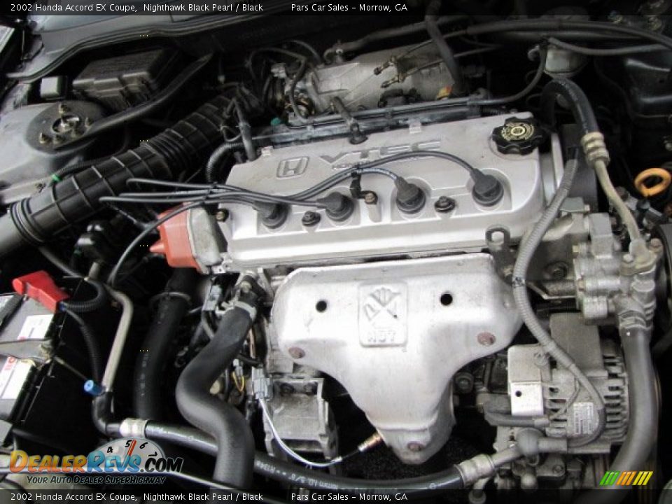 2002 Honda Accord EX Coupe 2.3 Liter SOHC 16-Valve VTEC 4 Cylinder Engine Photo #12