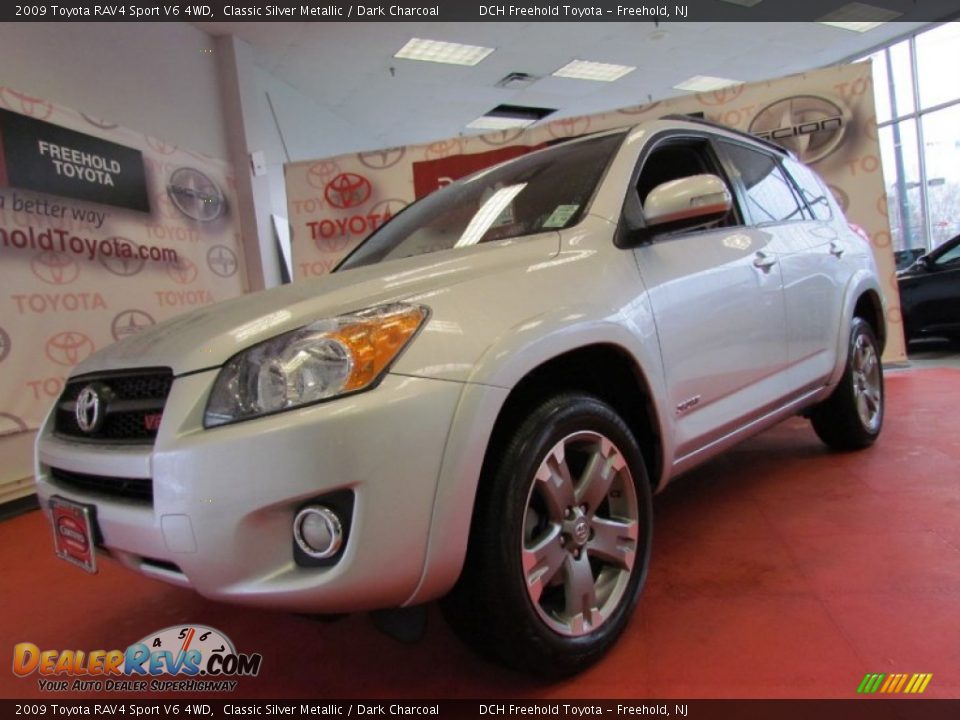 2009 Toyota RAV4 Sport V6 4WD Classic Silver Metallic / Dark Charcoal Photo #1