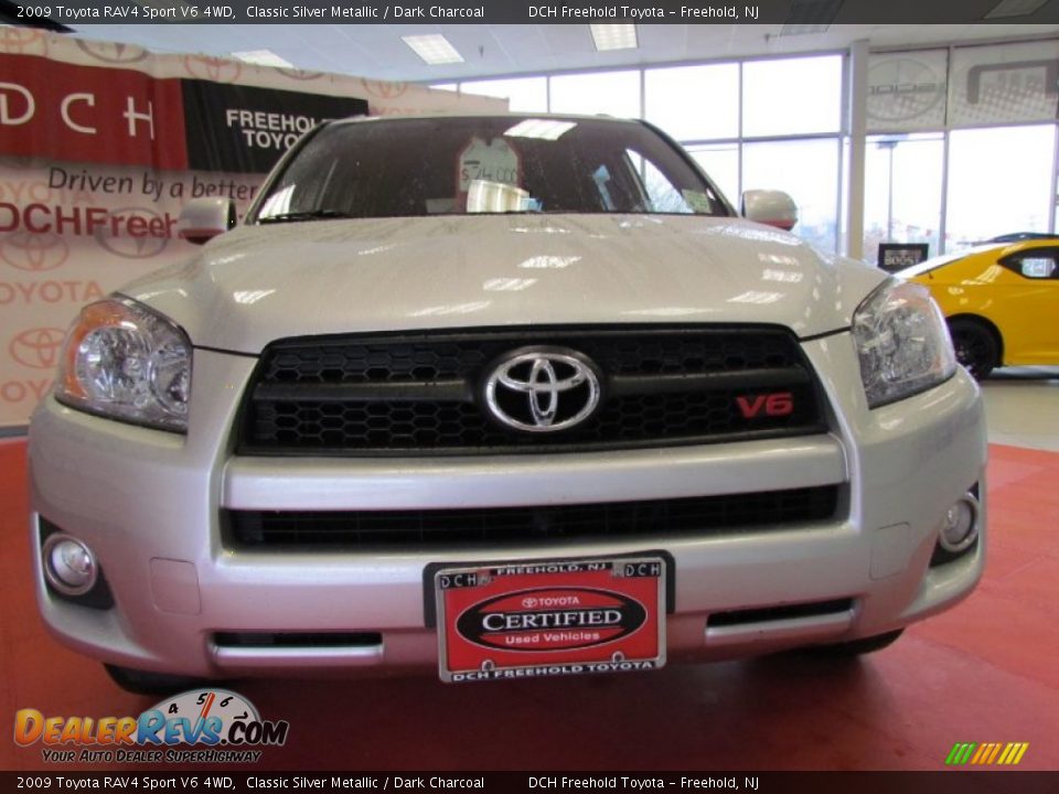 2009 Toyota RAV4 Sport V6 4WD Classic Silver Metallic / Dark Charcoal Photo #2