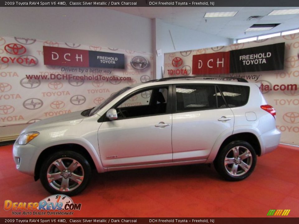 2009 Toyota RAV4 Sport V6 4WD Classic Silver Metallic / Dark Charcoal Photo #4