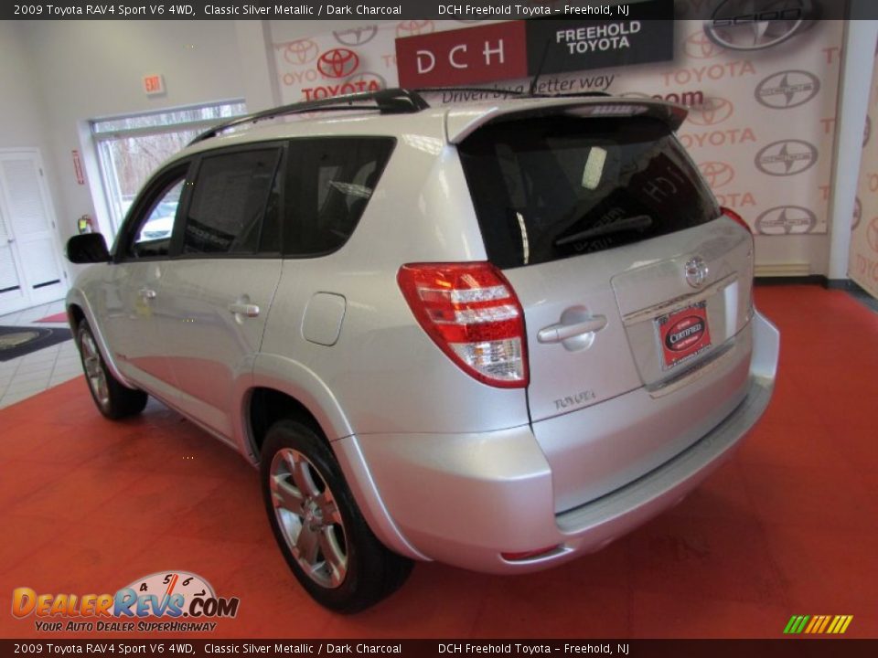 2009 Toyota RAV4 Sport V6 4WD Classic Silver Metallic / Dark Charcoal Photo #6