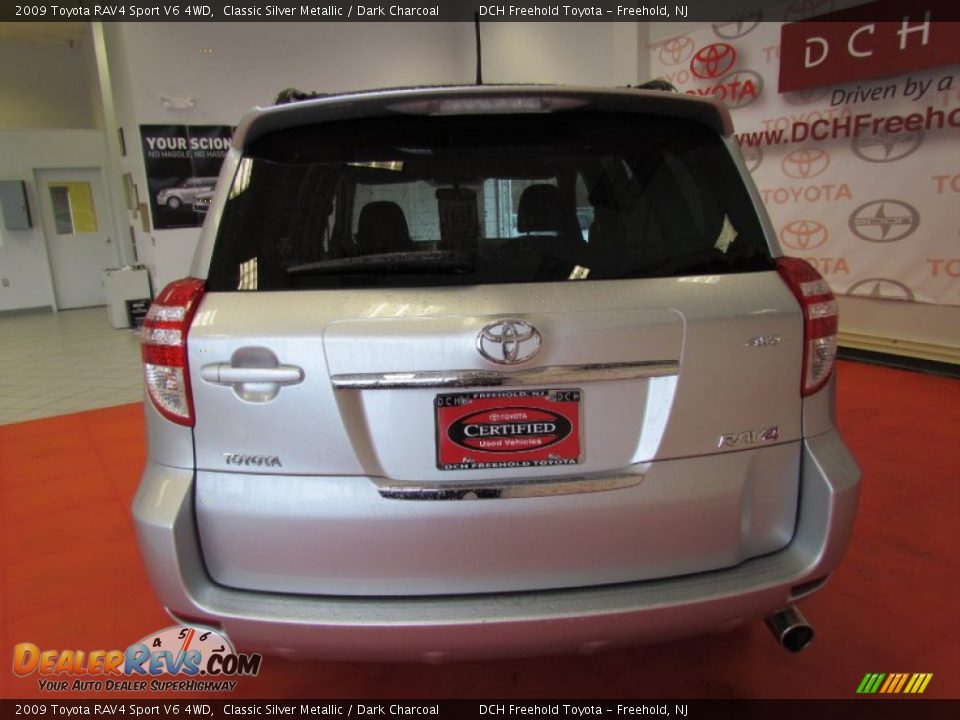 2009 Toyota RAV4 Sport V6 4WD Classic Silver Metallic / Dark Charcoal Photo #7
