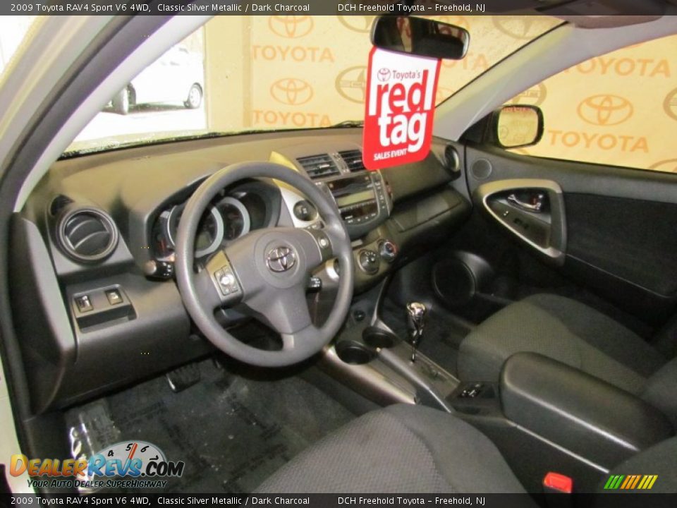 2009 Toyota RAV4 Sport V6 4WD Classic Silver Metallic / Dark Charcoal Photo #13