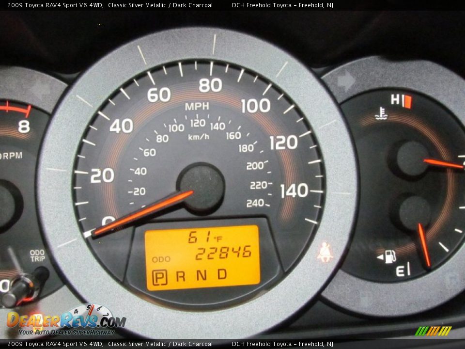 2009 Toyota RAV4 Sport V6 4WD Classic Silver Metallic / Dark Charcoal Photo #20