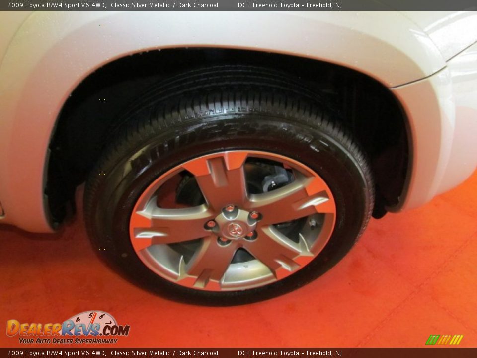 2009 Toyota RAV4 Sport V6 4WD Classic Silver Metallic / Dark Charcoal Photo #27