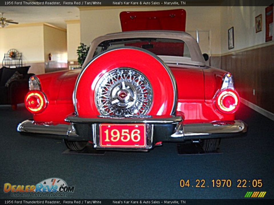 Fiesta Red 1956 Ford Thunderbird Roadster Photo #7