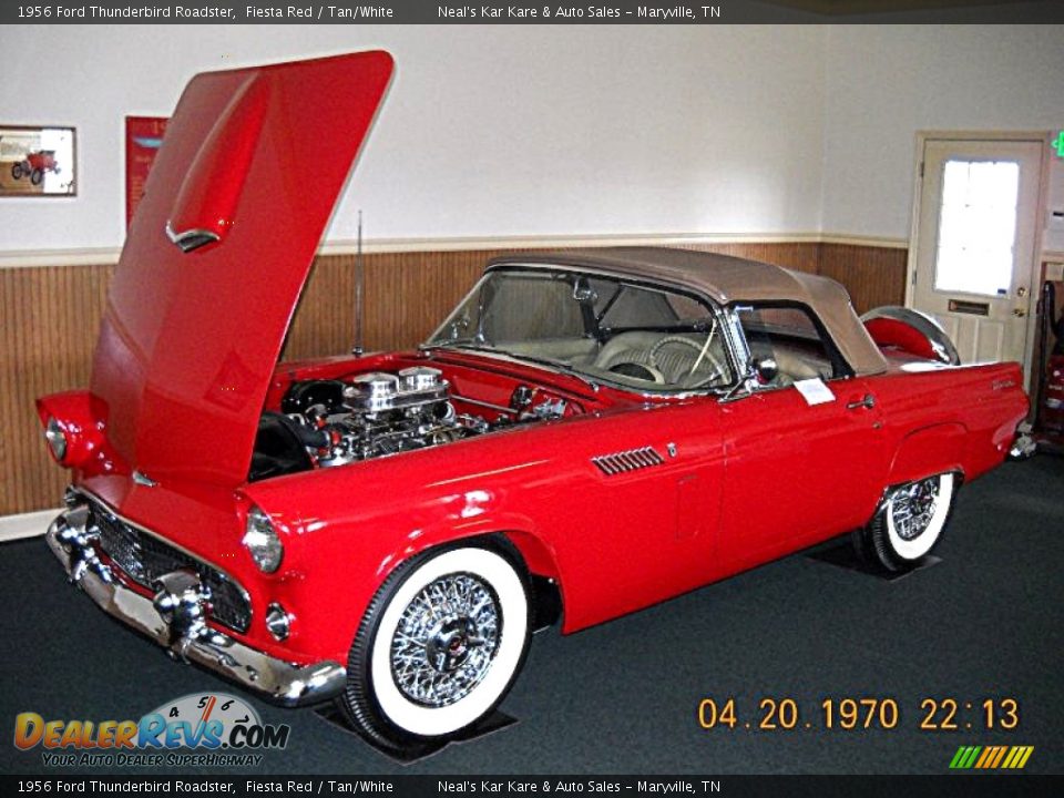 Front 3/4 View of 1956 Ford Thunderbird Roadster Photo #13