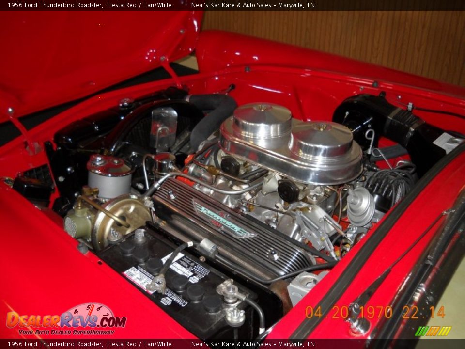 1956 Ford Thunderbird Roadster 312 cid 8V OHV 16-Valve V8 Engine Photo #19