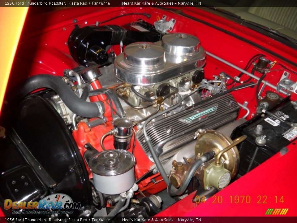 1956 Ford Thunderbird Roadster 312 cid 8V OHV 16-Valve V8 Engine Photo #20