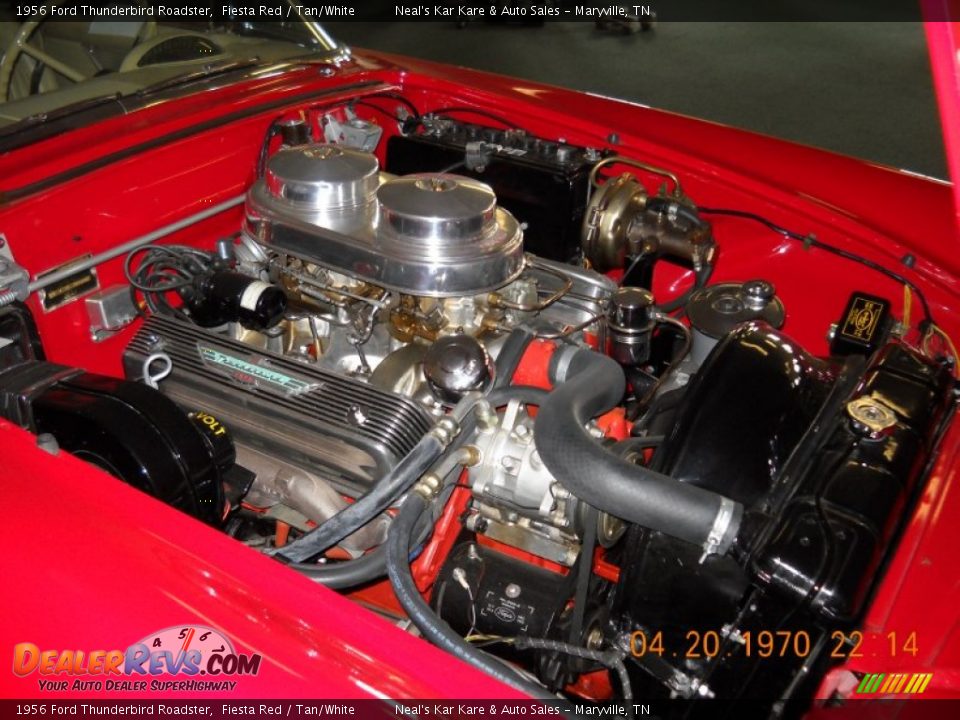 1956 Ford Thunderbird Roadster 312 cid 8V OHV 16-Valve V8 Engine Photo #21