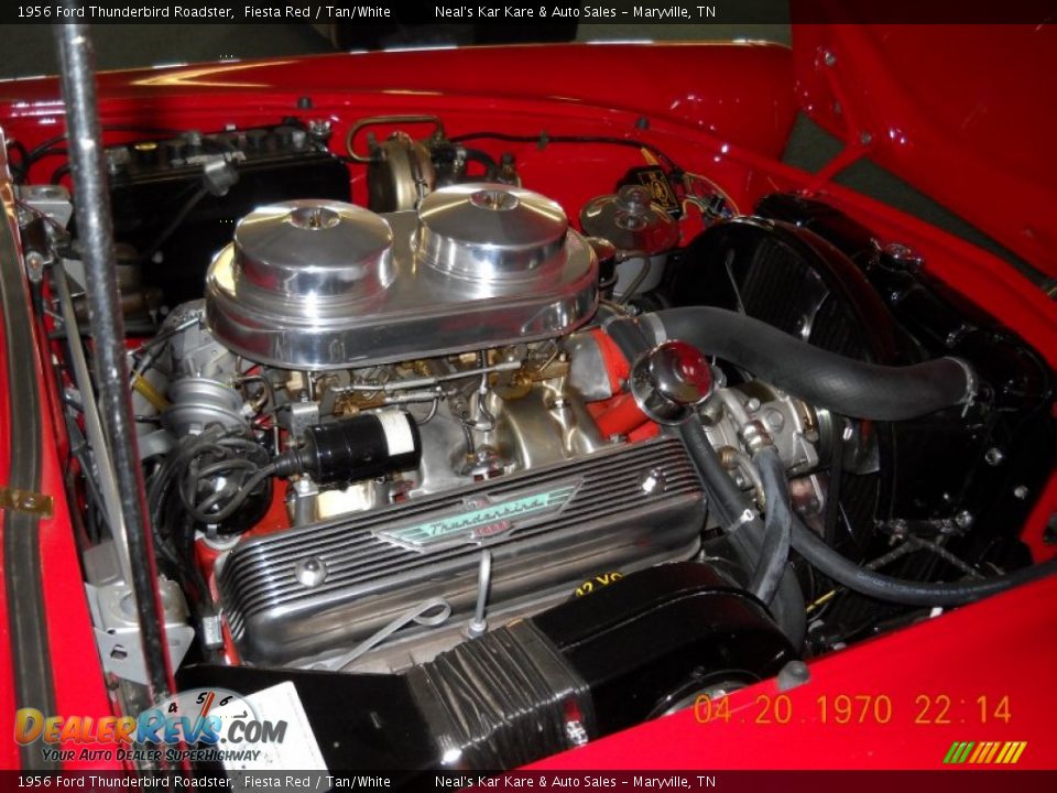 1956 Ford Thunderbird Roadster 312 cid 8V OHV 16-Valve V8 Engine Photo #22