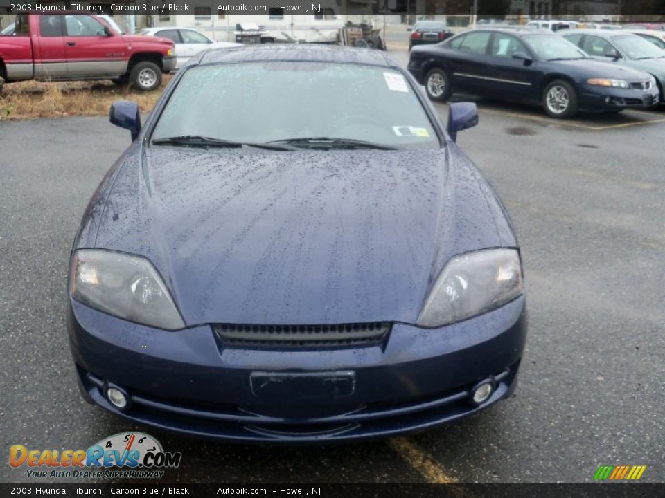 2003 Hyundai Tiburon Carbon Blue / Black Photo #1