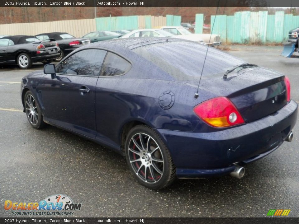 2003 Hyundai Tiburon Carbon Blue / Black Photo #5