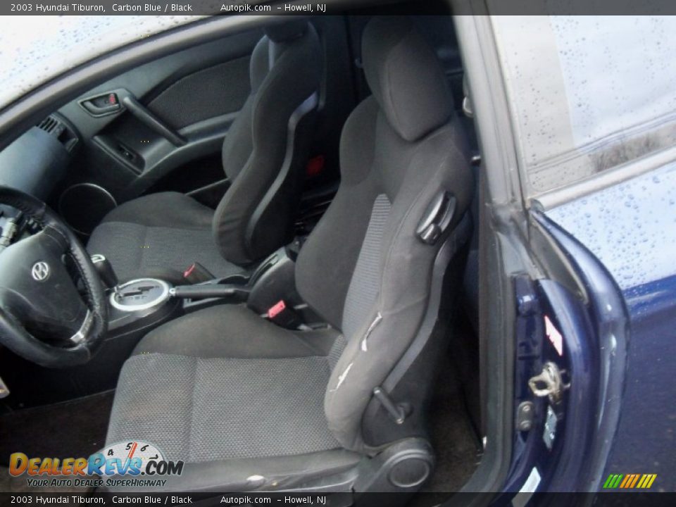 2003 Hyundai Tiburon Carbon Blue / Black Photo #7